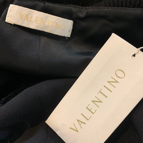 Valentino Straight Leg Black Dress Pants Womens Size 10 - Picture 4 of 5